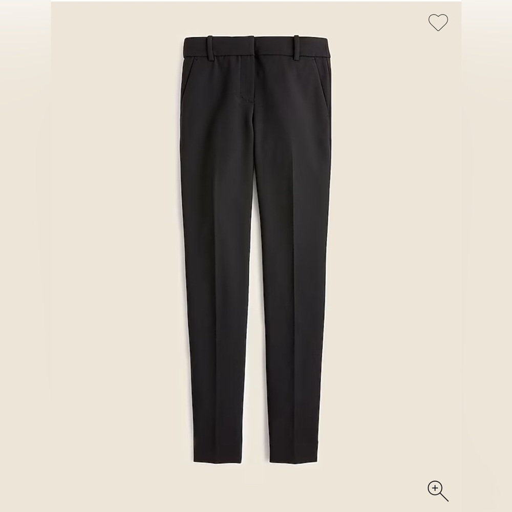 J. Crew Cameron 8 Black Ankle Pants